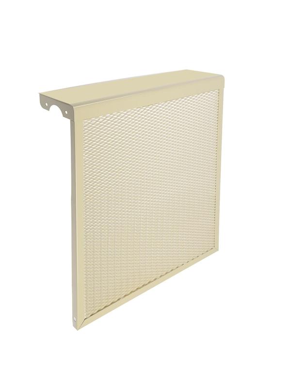 Экран на чугунный радиатор ZEIN, 490х610х150 мм, 5 секций, металлический, бежевый