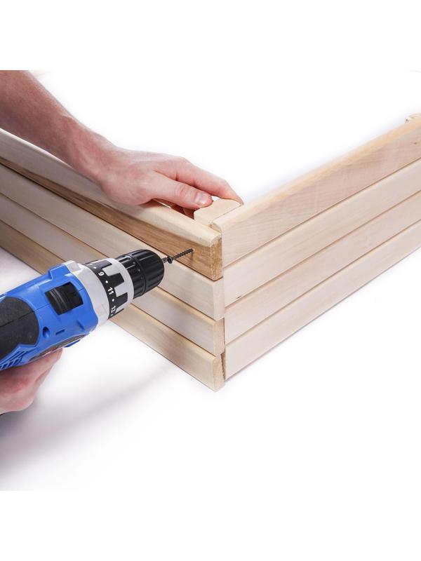 Песочница деревянная, без крышки, 150 × 140 × 20 см, с сиденьями, сосна