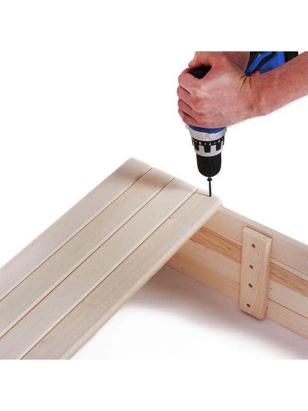 Песочница деревянная, без крышки, 150 × 140 × 20 см, с сиденьями, сосна