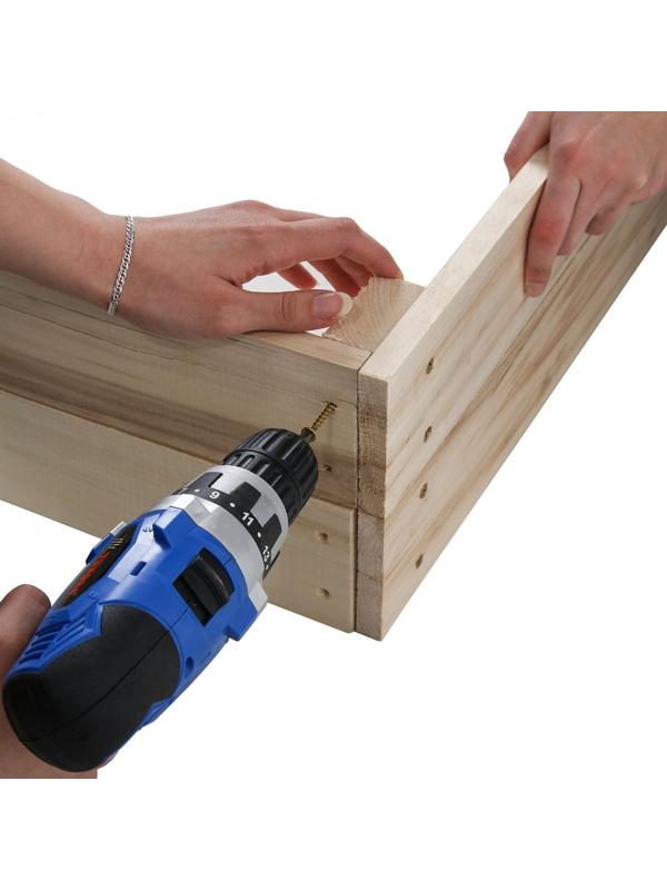 Песочница деревянная, без крыши, 100 × 100 × 20 см, без покраски