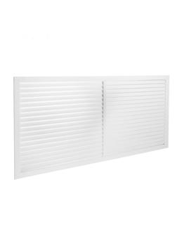 Решетка радиаторная ПВХ, 600 х 1200 мм, белая