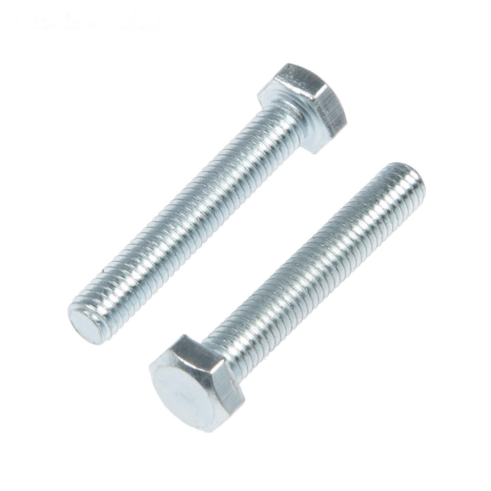 Болт СТРОЙБАТ, с шестигранной головкой, оцинкованный, DIN933, М5х30 мм, 80 шт