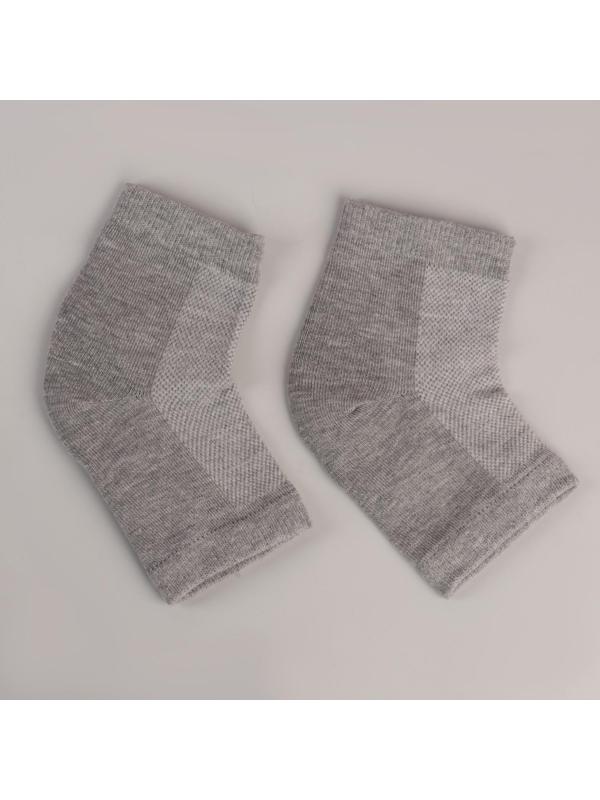 Напяточники для педикюра, увлажняющие, 16 × 8,5 см, one size, цвет серый