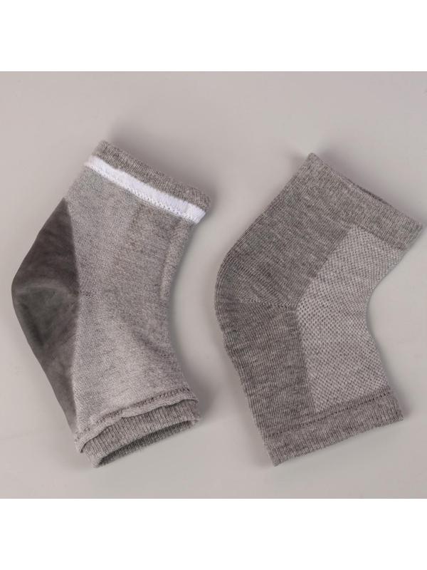 Напяточники для педикюра, увлажняющие, 16 × 8,5 см, one size, цвет серый