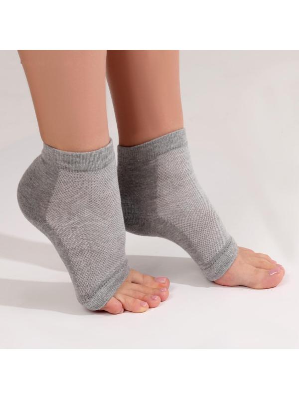 Напяточники для педикюра, увлажняющие, 16 × 8,5 см, one size, цвет серый
