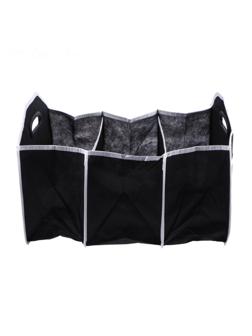 Органайзер в багажник автомобиля, складной, 52×32×31 см, 3 секции, черный