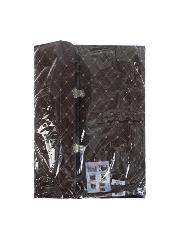 Органайзер саквояж в багажник автомобиля HT-098, 68×32×30 см, коричневый, экокожа