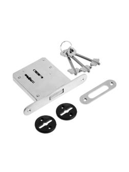 Замок врезной сувальдный с плоским засовом ЗВ8-6А