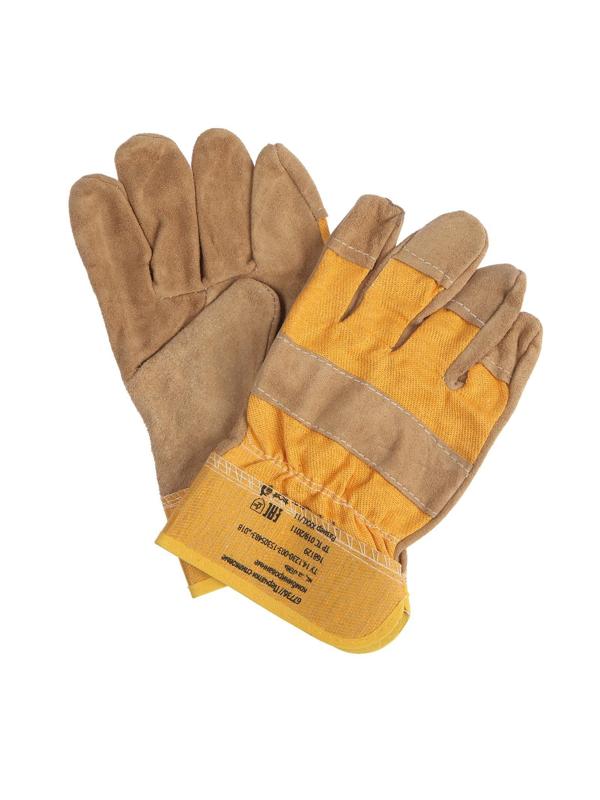 Перчатки сварщика спилковые, комбинированные, размер XXXL 11, 270 мм