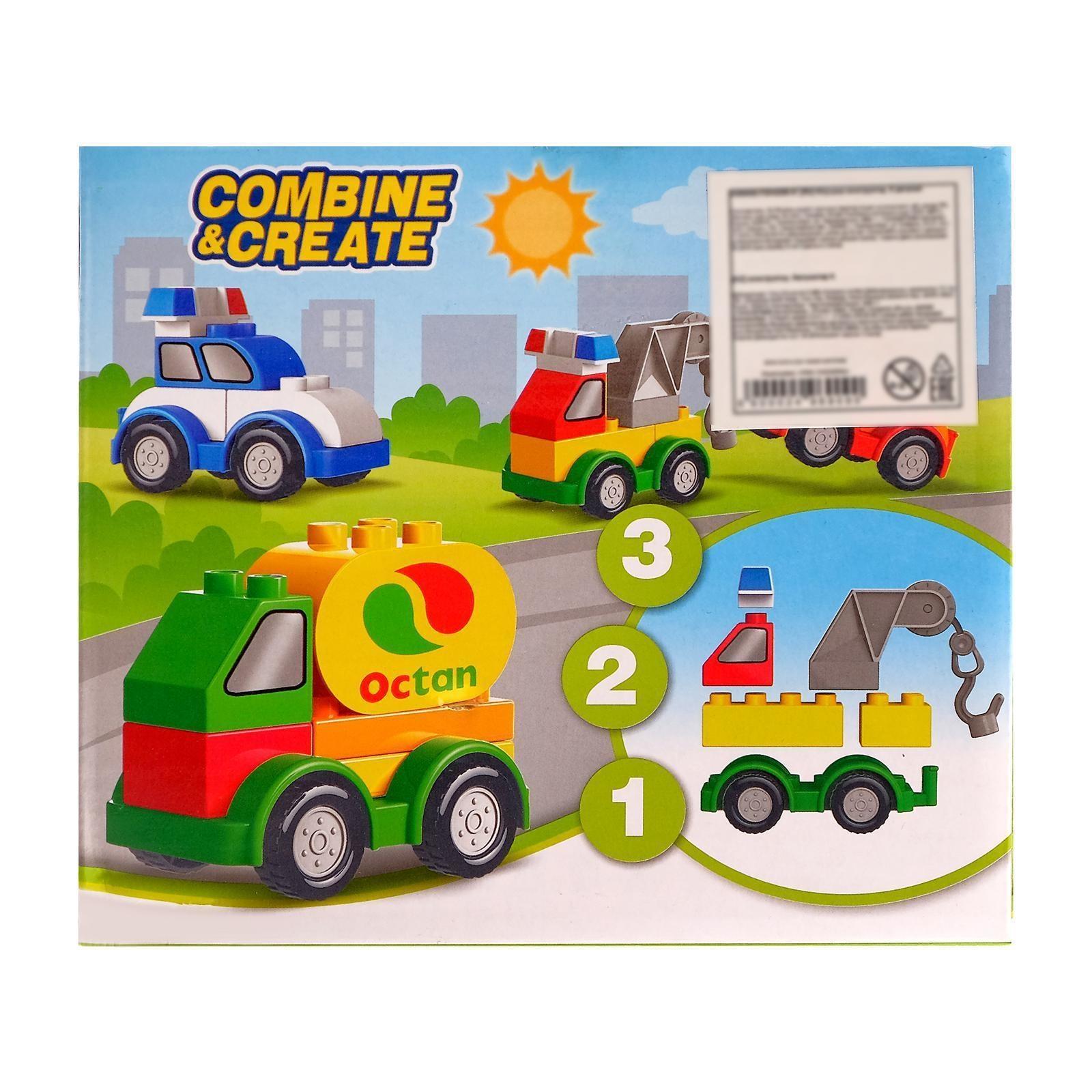 Конструктор «Городской транспорт», 6 деталей, кран