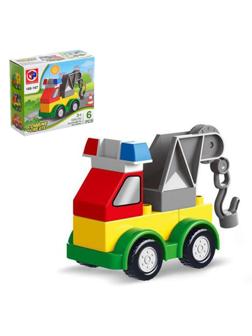 Конструктор «Городской транспорт», 6 деталей, кран