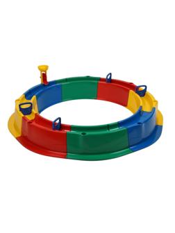 Песочница пластиковая, 136 × 136 × 18 см, с набором для игр, разборная «Туба-Дуба»