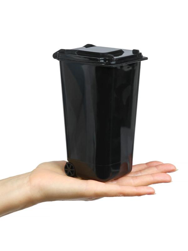 Контейнер под мелкий мусор, 8×10×15.5 см, черный