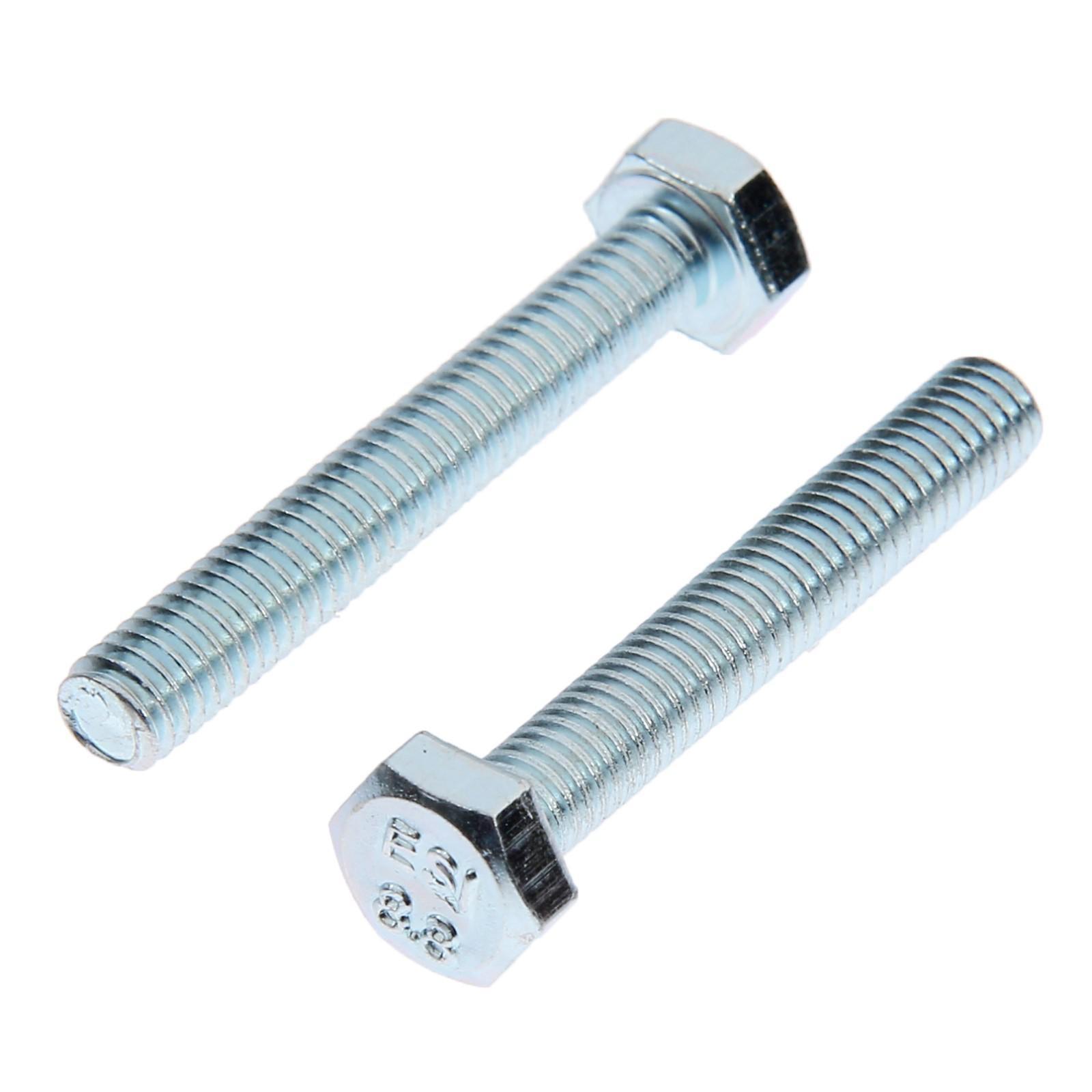 Болт ТУНДРА krep, с шестигранной головкой, оцинкованный, DIN933, М6х40 мм, 4 шт