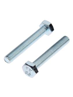 Болт ТУНДРА krep, с шестигранной головкой, оцинкованный, DIN933, М6х40 мм, 4 шт