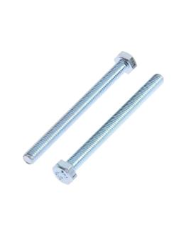 Болт ТУНДРА, с шестигранной головкой, оцинкованный, DIN933, М6х70 мм, 3 шт