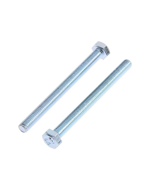 Болт ТУНДРА, с шестигранной головкой, оцинкованный, DIN933, М6х70 мм, 3 шт