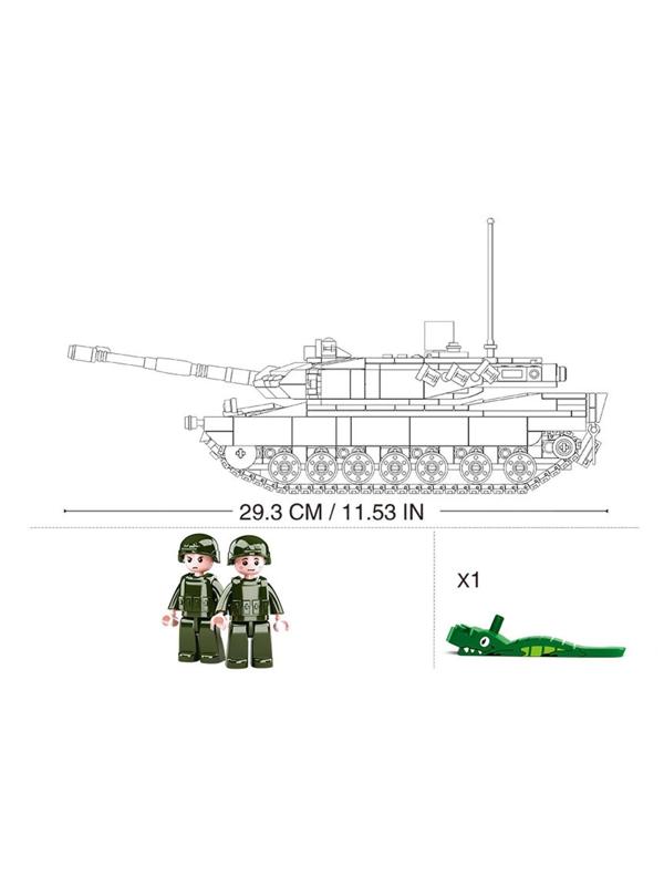 Конструктор Модельки «Боевой танк», 766 деталей