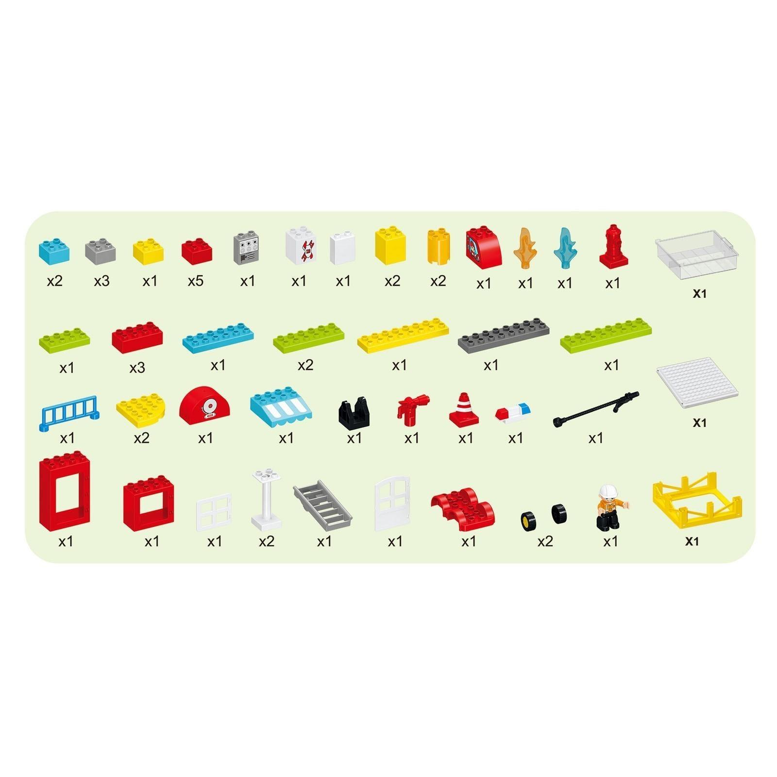 Конструктор «Пожарная станция», 2 варианта сборки, 56 деталей