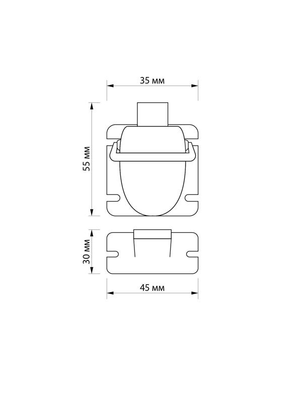 Блокиратор детский магнитный LOCKLAND с фиксатором, 4 замка-блокиратора в компл.