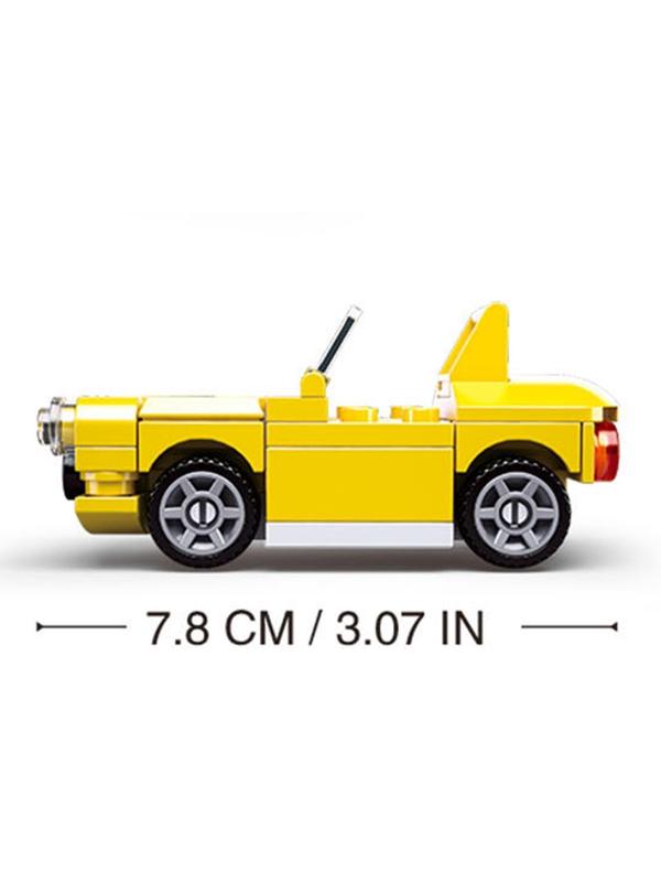 Конструктор «Тачки», 44 детали, цвет жёлтый