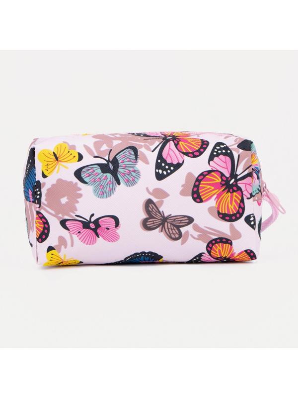 Косметичка на молнии, цвет розовый