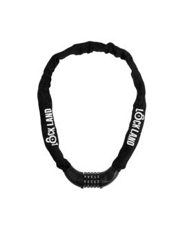 Замок навесной велосипедный LOCKLAND, кодовый, 6 х 1000 мм, цвет черный