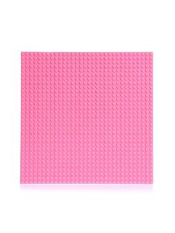 Пластина-перекрытие для конструктора, 25,5 × 25,5 см, цвет розовый