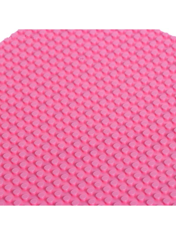 Пластина-перекрытие для конструктора, 25,5 × 25,5 см, цвет розовый