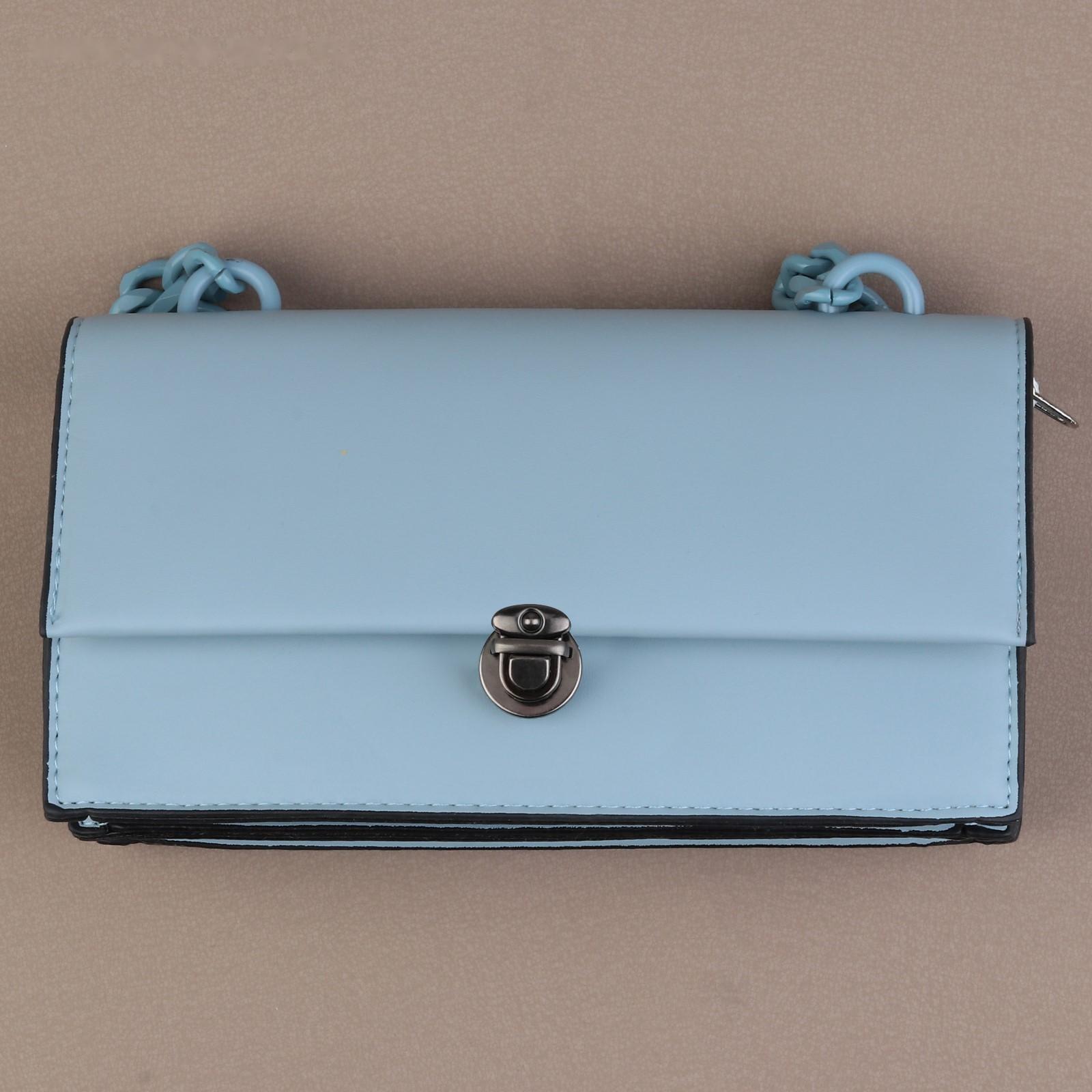 Застёжка для сумки, 2,5 × 2,5 см, цвет чёрный никель