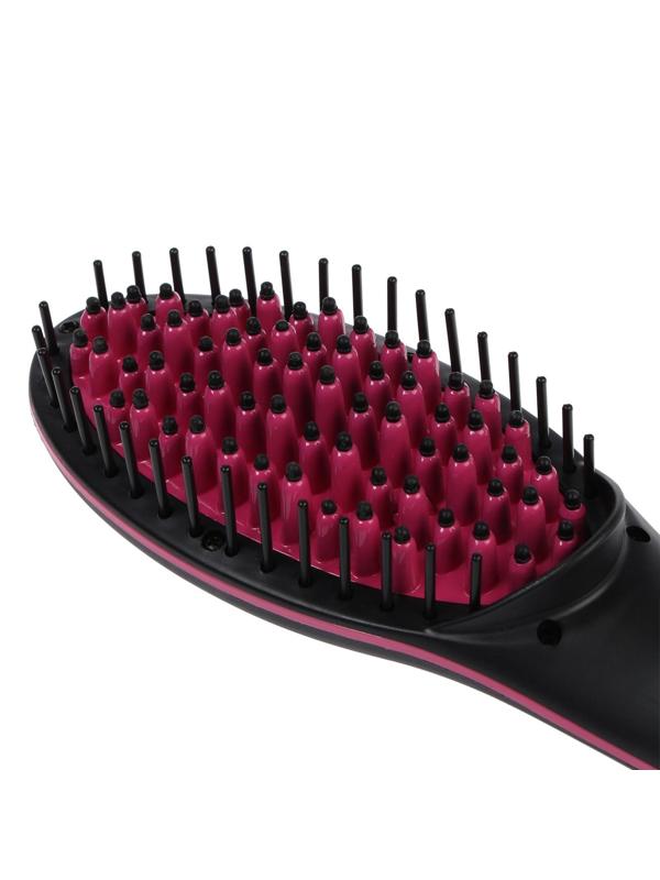 Расческа Luazon LR-02, электрическая, 50 Вт, дисплей, регулировка t, 220 В, розовая