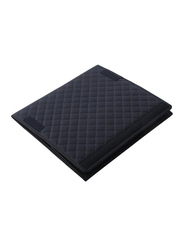 Органайзер саквояж в багажник автомобиля LION, экокожа, ромб, 50×30×30 см, черно-синий