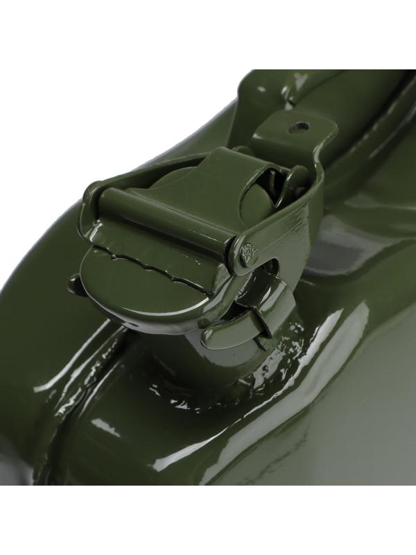 Канистра стальная для ГСМ, 10 л, металлическая, крышка с рычагом