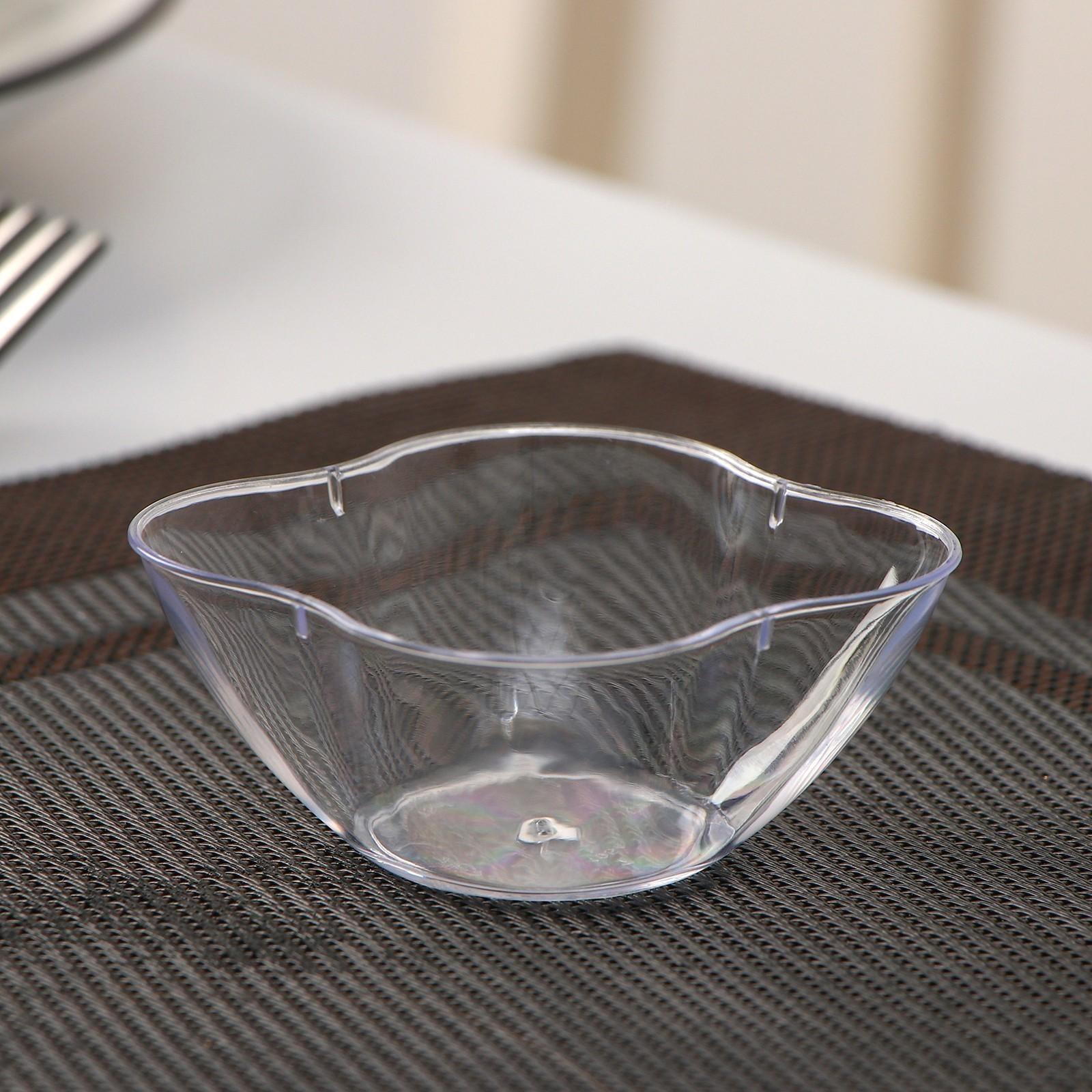 Чашка «Цветок», 75 мл, в упаковке 40 шт, цвет прозрачный