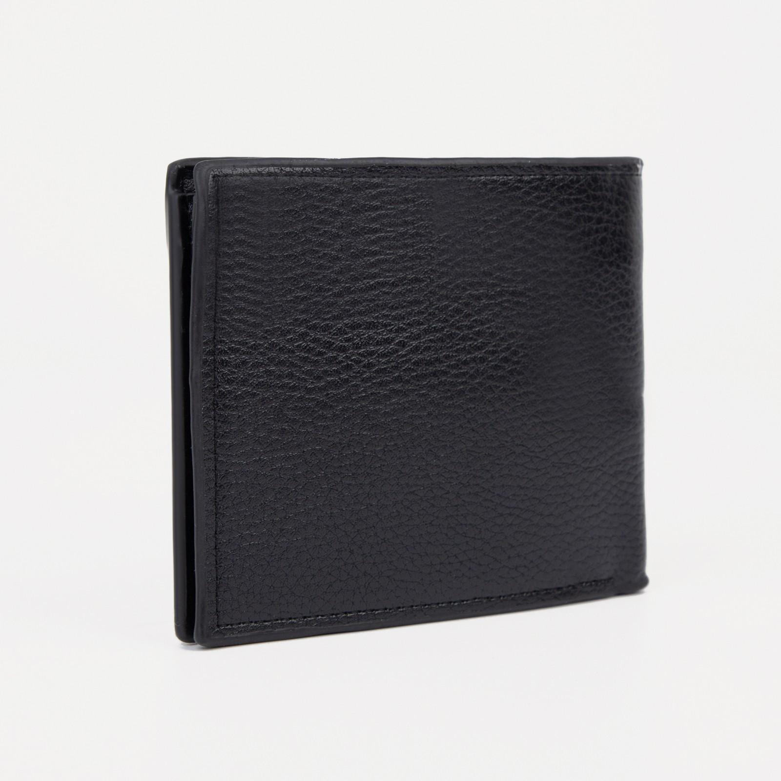 Портмоне для карт, купюр, монет, цвет чёрный