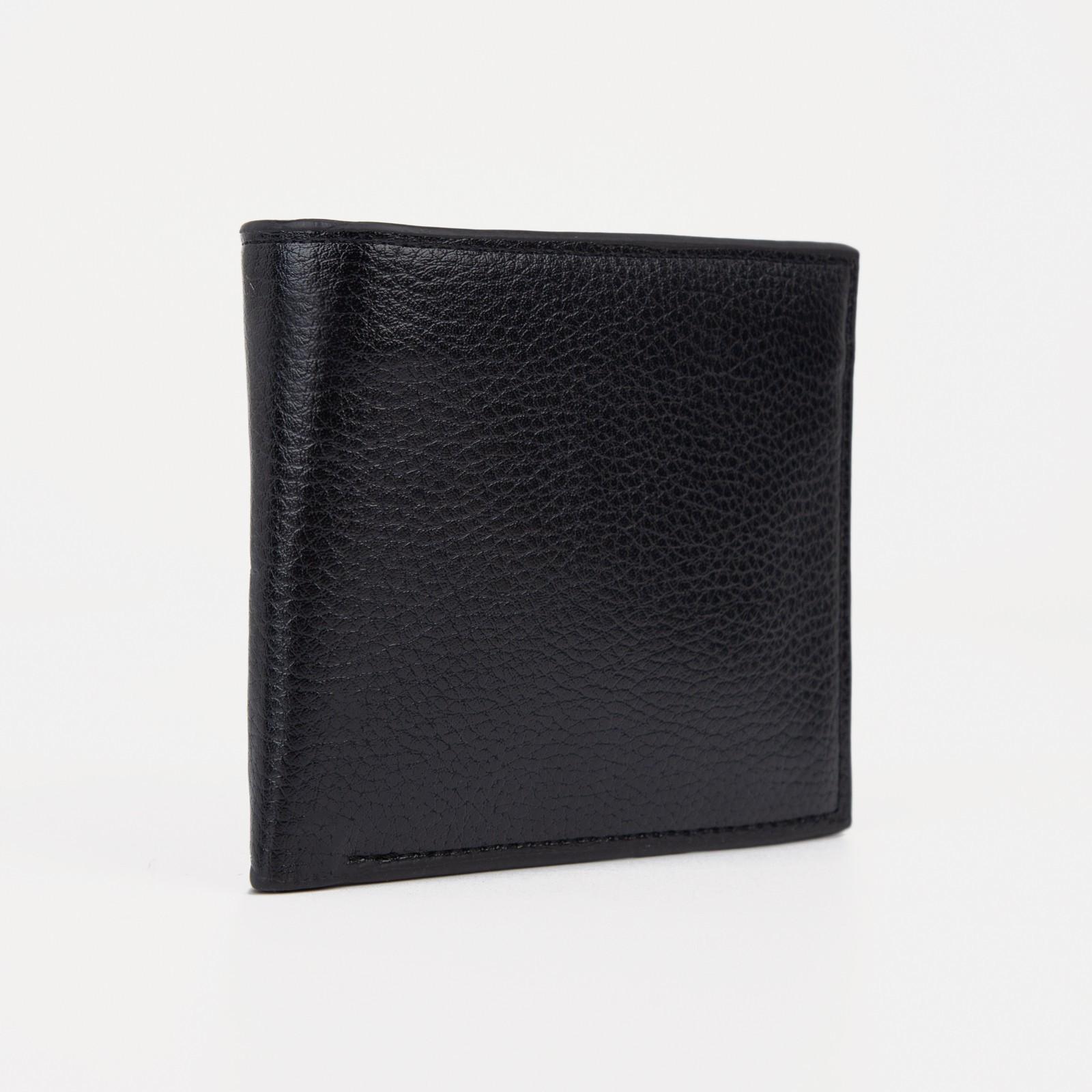 Портмоне для карт, купюр, монет, цвет чёрный