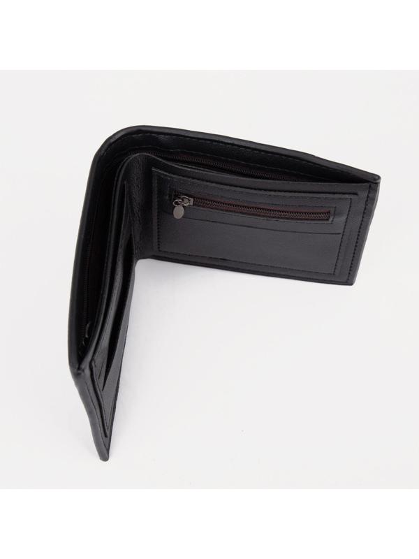 Портмоне для карт, купюр, монет, цвет чёрный