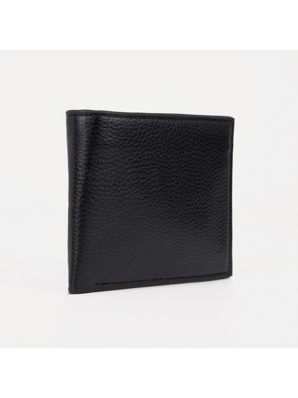 Портмоне для карт, купюр, монет, цвет чёрный