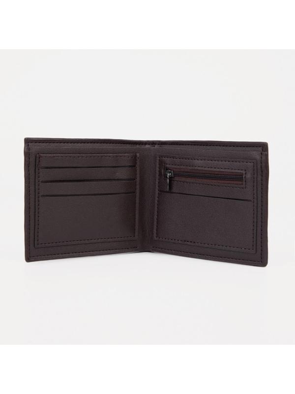 Портмоне для карт, купюр, монет, цвет коричневый