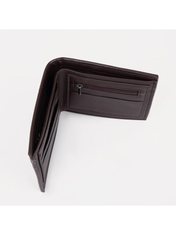 Портмоне для карт, купюр, монет, цвет коричневый