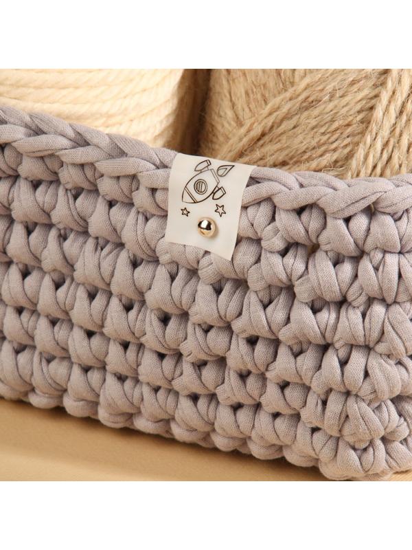 Бирка с кнопкой «Ракета», 5 × 2 см, 10 шт, цвет белый/чёрный