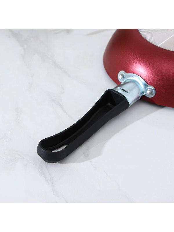 Сковорода Promo, d=16 см, пластиковая ручка, антипригарное покрытие, цвет бордовый