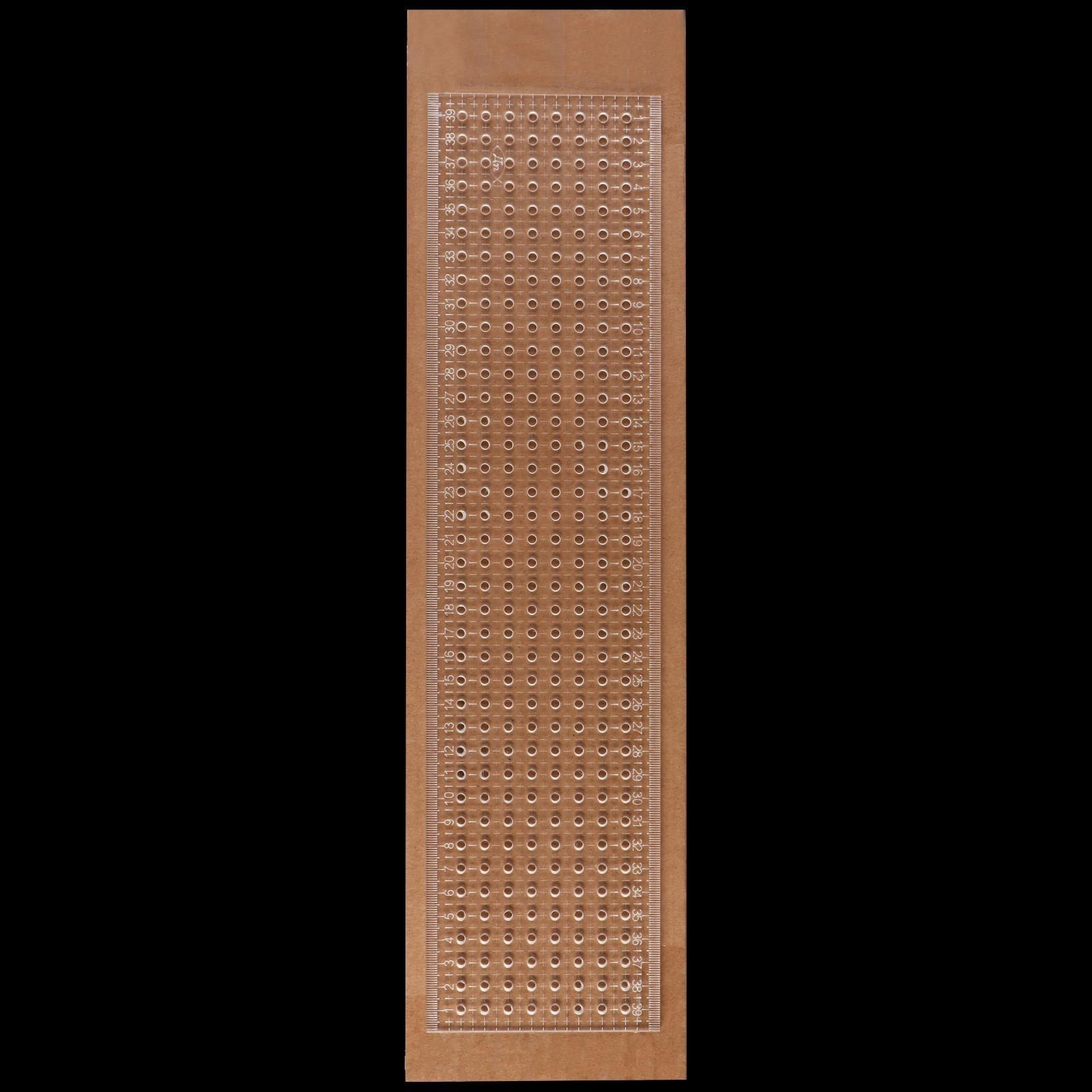 Линейка для разметки буфов, акриловая, 40 × 10 см, толщина 3 мм, цвет прозрачный