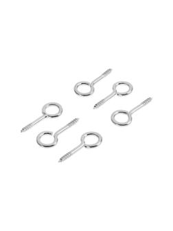 Шуруп-кольцо СТРОЙБАТ, белый цинк, М2,5x25 мм, 6 шт