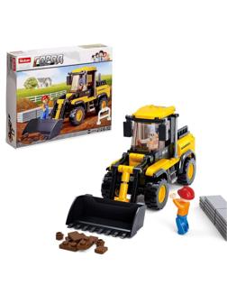 Конструктор Город «Строительный трактор», 212 деталей