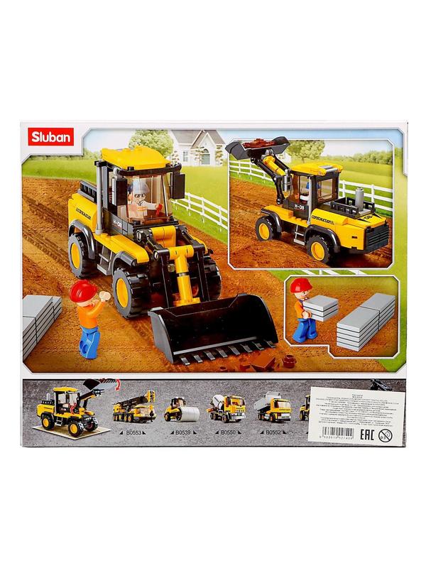 Конструктор Город «Строительный трактор», 212 деталей