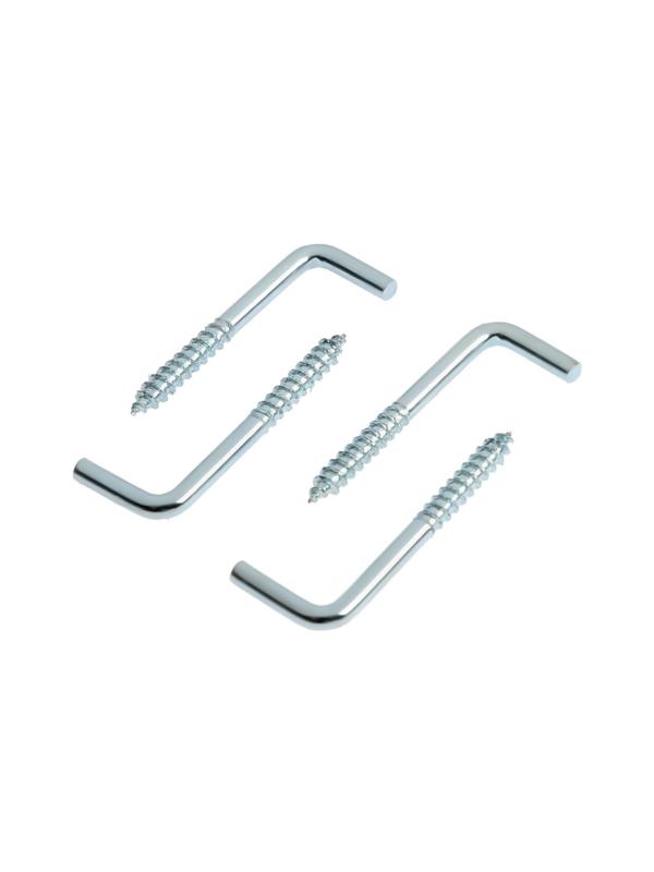 Шуруп-костыль ТУНДРА, белый цинк, М3,5x35 мм, 4 шт