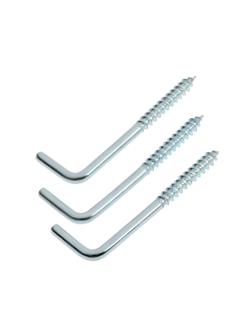 Шуруп-костыль, ТУНДРА, 4,0x50 белый цинк 3 шт