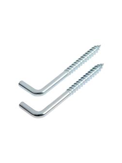 Шуруп-костыль ТУНДРА, белый цинк, М5x60 мм, 2 шт