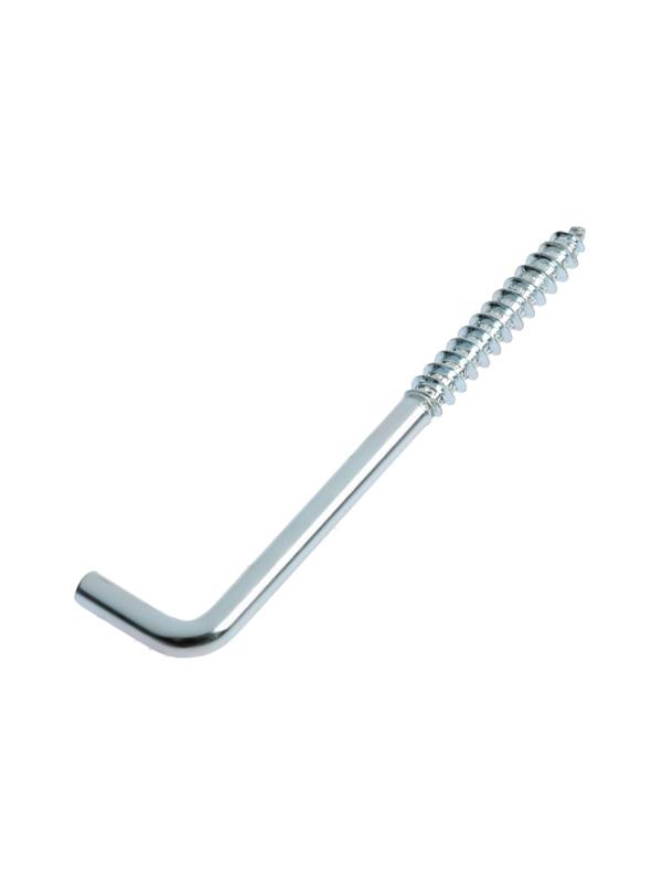 Шуруп-костыль, ТУНДРА, 6,0х90 белый цинк 1 шт